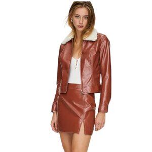 Aritzia Wilfred  Tempest Vinyl Jacket Size Small